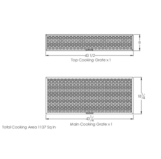 Cantina DLX BBQ Grill Cooking Grates