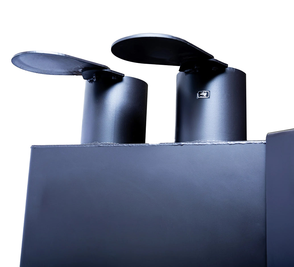 Old Country BBQ Pits Angus BBQ Smoker Double Smokestacks