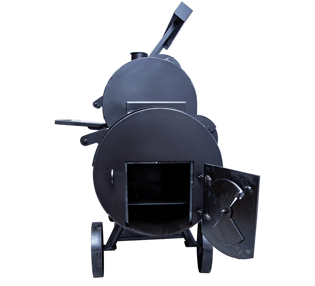 Old Country BBQ Pits Brazos DLX Offset BBQ Smoker firebox side