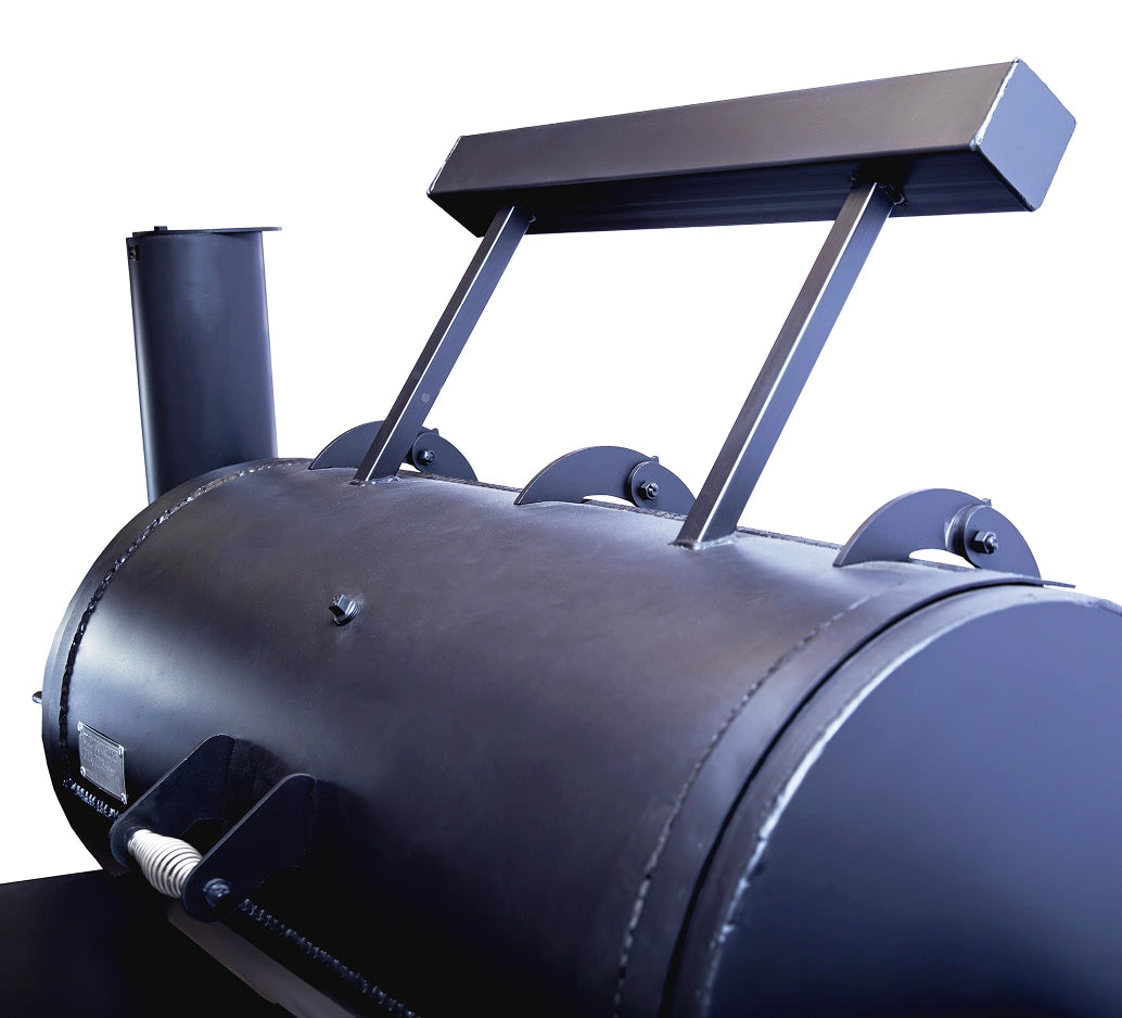 Old Country BBQ Pits Brazos DLX Offset BBQ Smoker counterweight