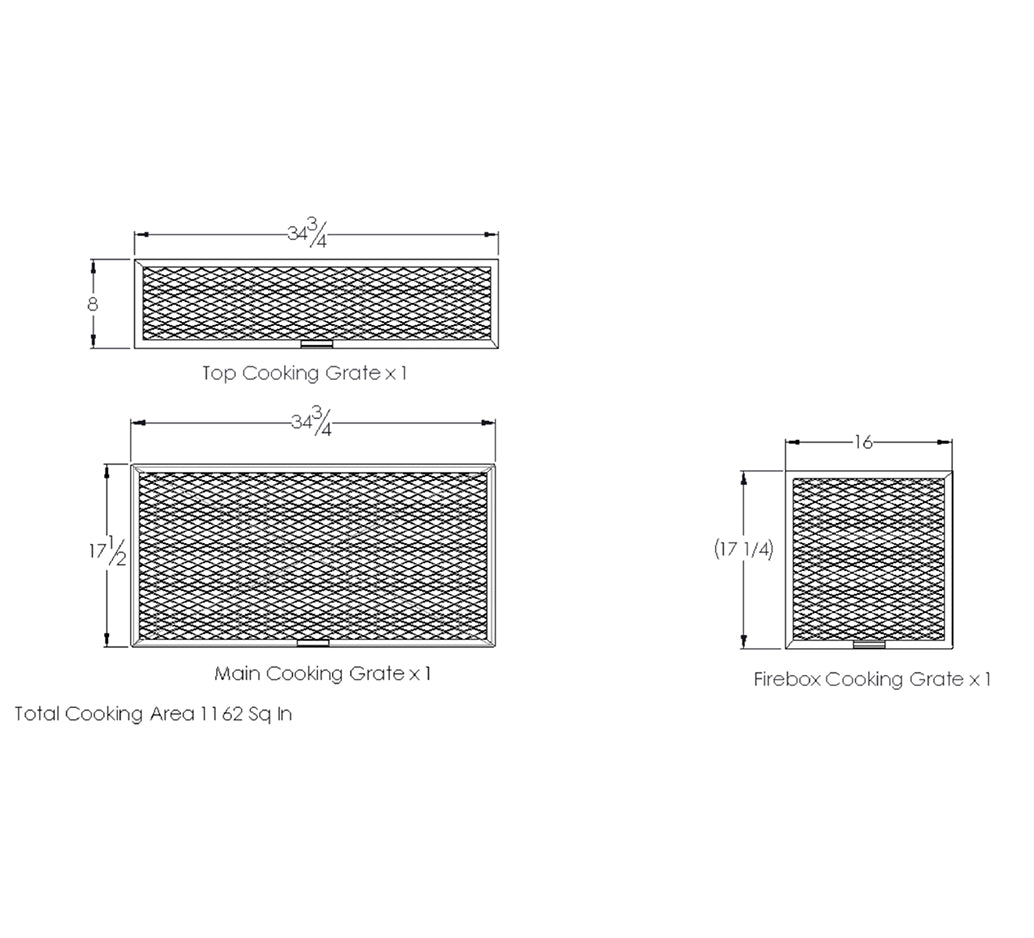 Cooking Grates of the Old Country BBQ Pits Brazos DLX BBQ Smoker