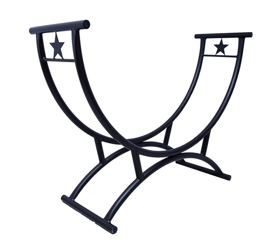 Old Country BBQ Pits Stainless Steel Firewood Rack.