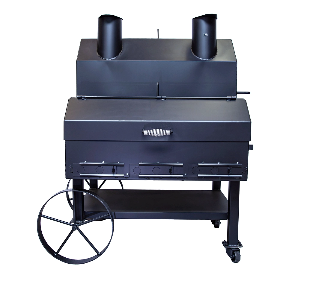 Old Country BBQ Pits Over & Under Offset Smoker.