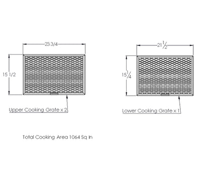 Cooing Grates of the Old Country BBQ Pits Gravity Fed BBQ Smoker