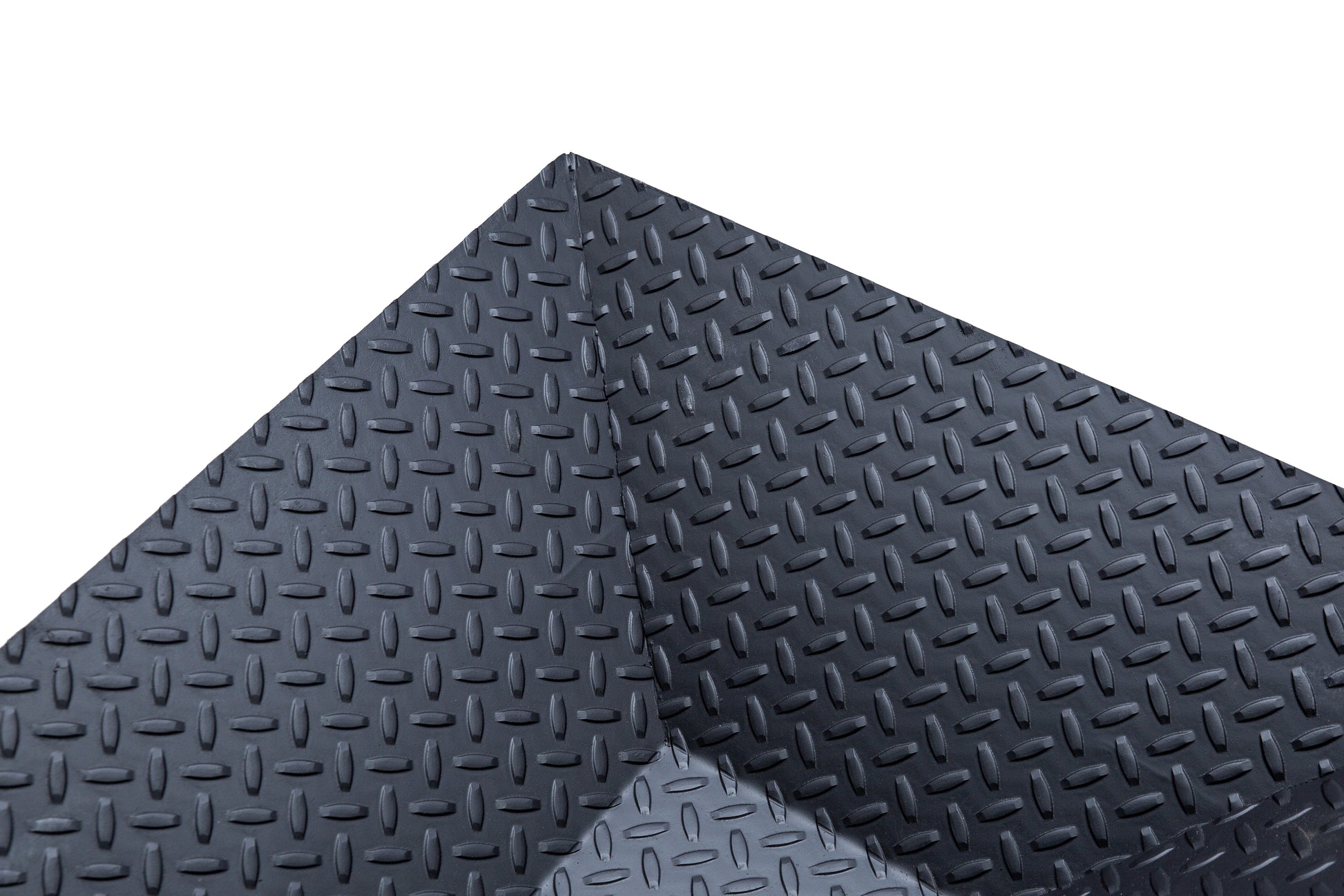 Diamond Plate Fire Pit in black steel with inverted square pyramid bowl and heavy-duty tread pattern legs.