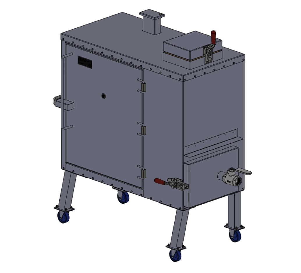 Details of the Old Country BBQ Pits insulated  Gravity Fed Smoker