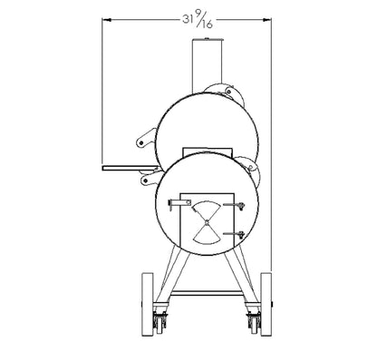Old Country BBQ Pits Brazos Offset BBQ Smoker.