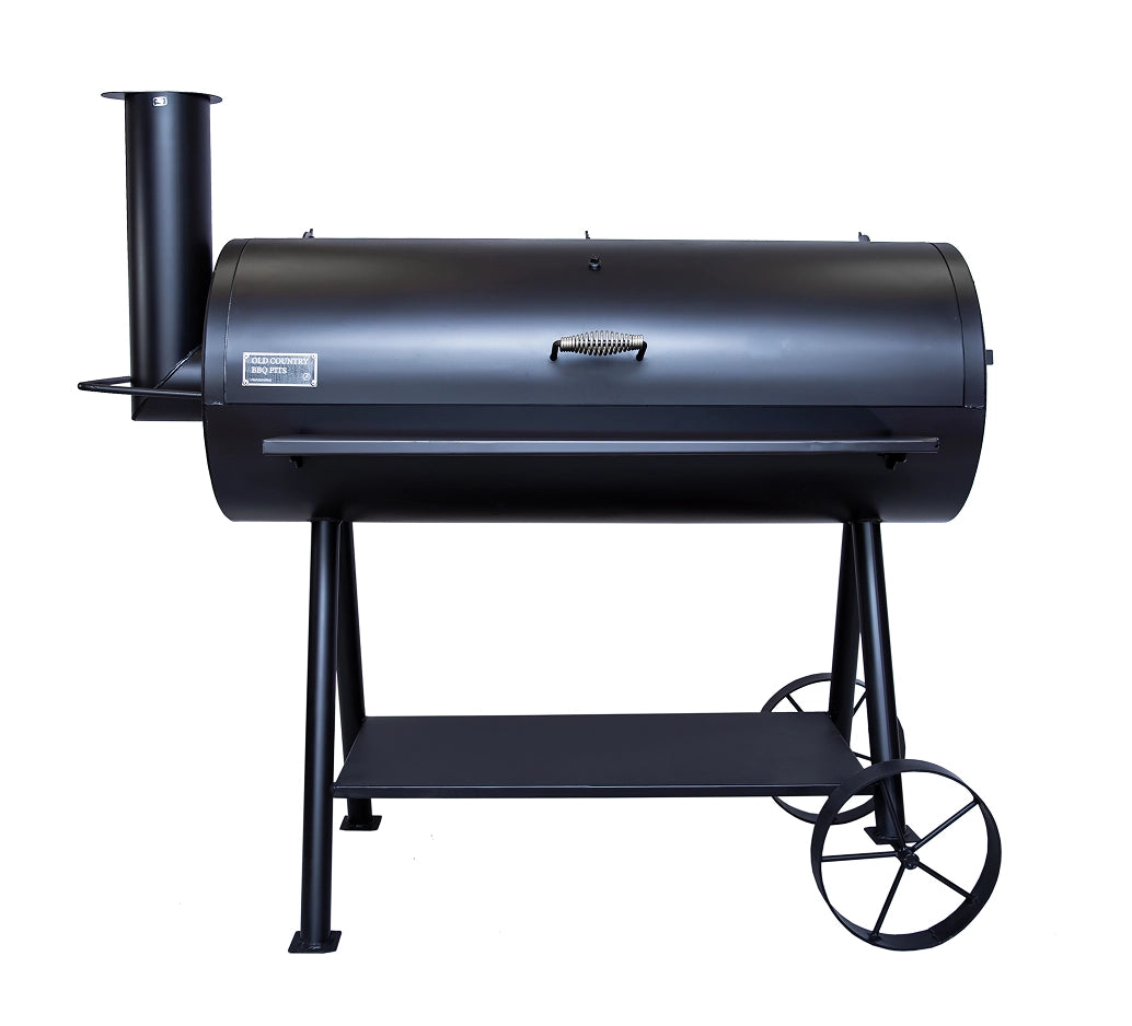 Old Country BBQ Pits Cantina XXL Charcoal Grill, front closed lid.