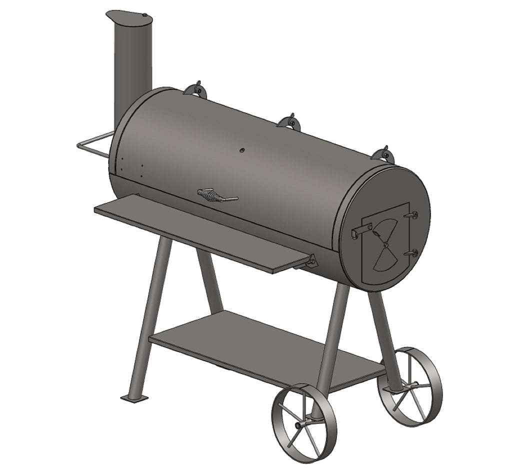 3D drawing of the Cantina XXL BBQ Grill