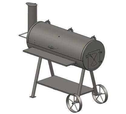 3D drawing of the Cantina XXL BBQ Grill