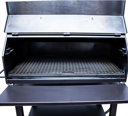 Old_Country_BBQ_Pits_Over_and_Under_BBQ_Smoker_Lid_open_cooking_grate_view