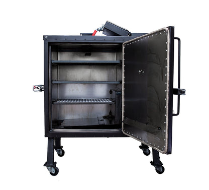 Old Country BBQ Pits Insulated Gravity Fed Smoker.