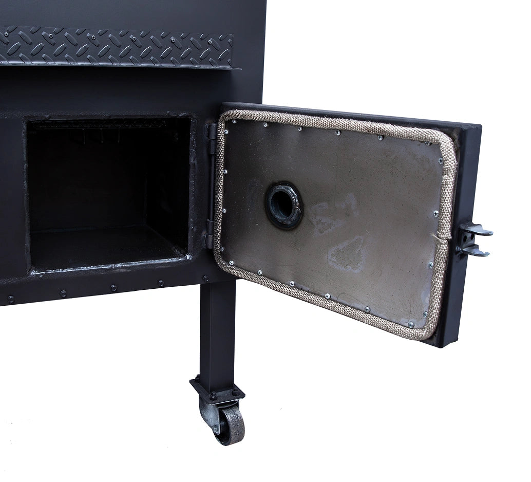 Old Country BBQ Pits Insulated Gravity BBQ Fed Smoker.